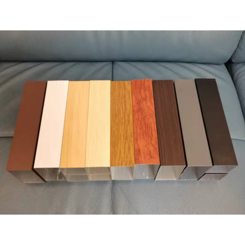 Color wood aluminum square tube